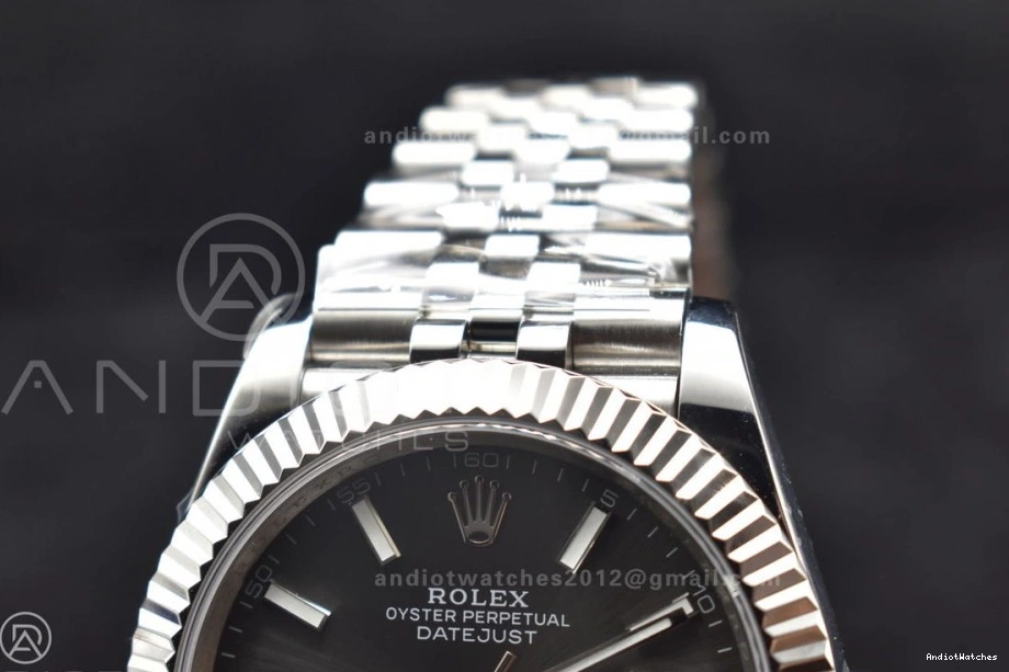 Jubilee Best 41 639 SA 904L Casual DIWF 1:1 126334 Stick Dial Steel Grey DateJust Edition on Bracelet 1113